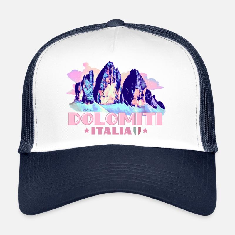 Dolomiti Italia Dolomites Three Peaks souvenir Trucker Cap