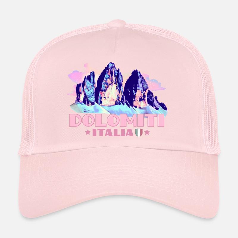 Dolomiti Italia Dolomites Three Peaks souvenir Trucker Cap