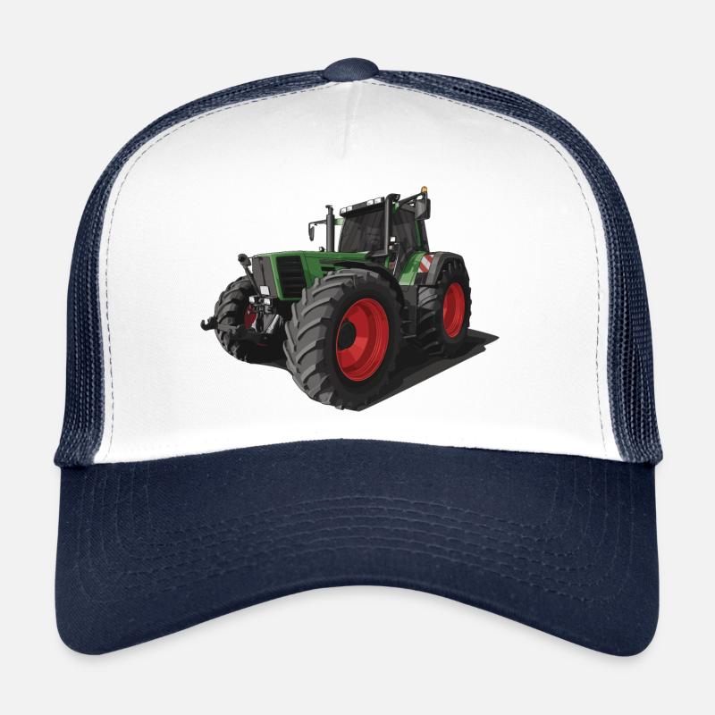 Classic Tractor // Bulldog // Illustration - Trucker Cap - Weiß/Navy