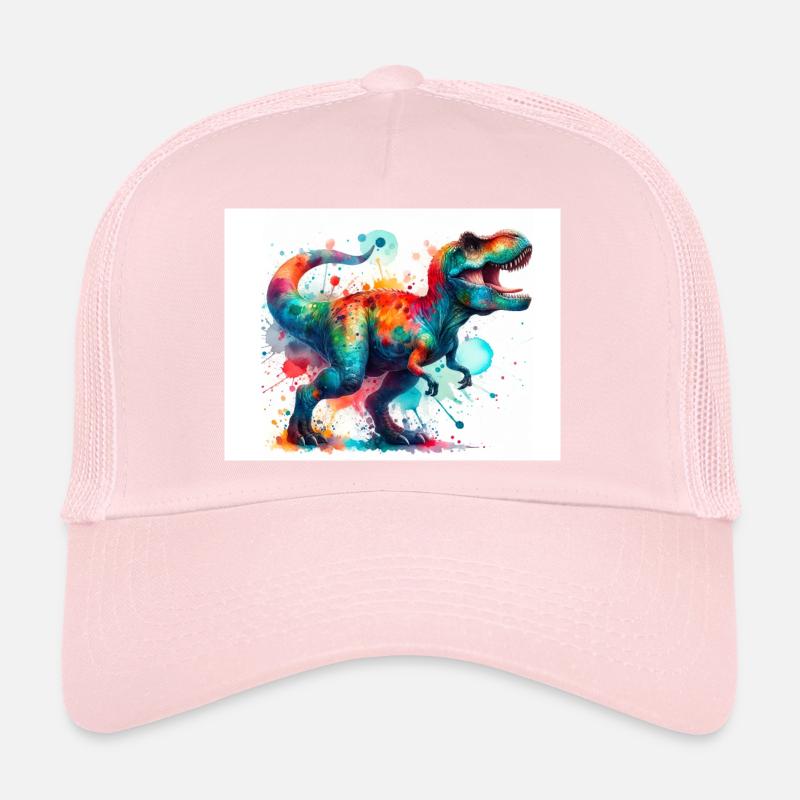 Dinosaur in watercolor Trucker Cap