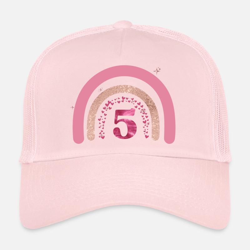 5e anniversaire rainbow rose Casquette trucker 