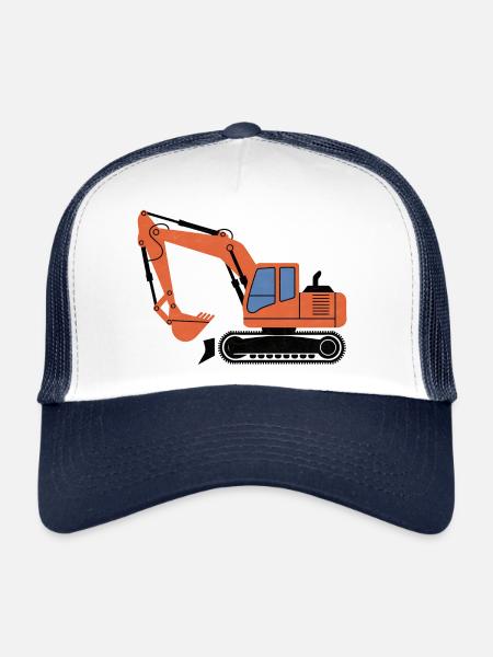 Yellow Shovel - Trucker Cap - white/navy - Front