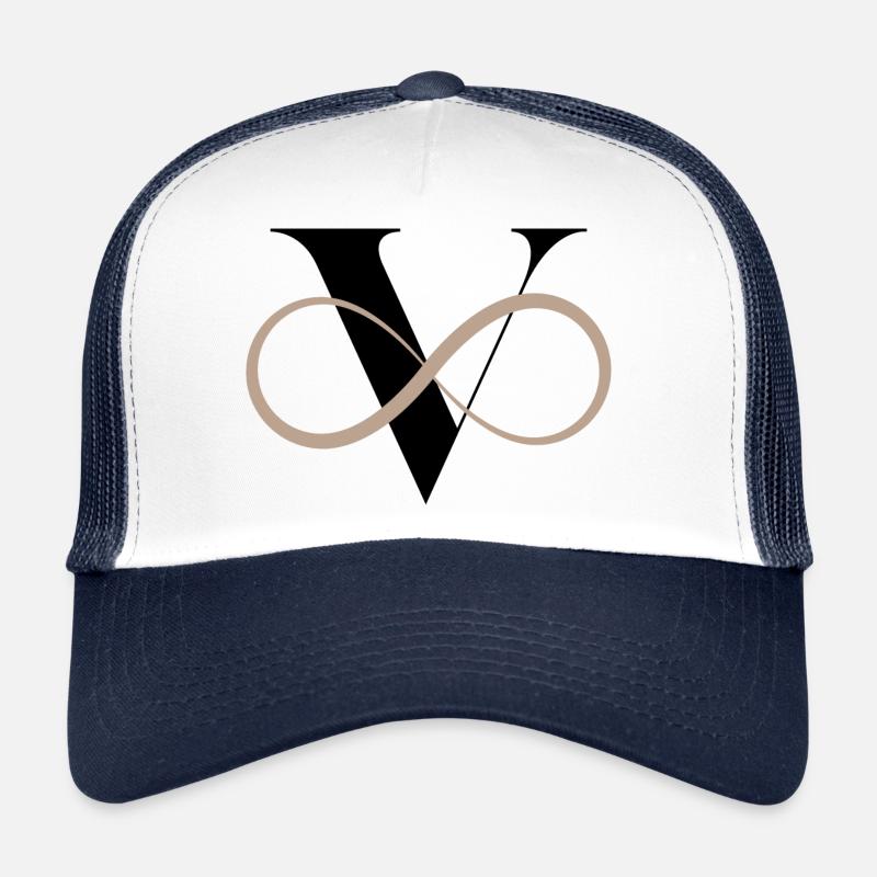 Unendlicher Buchstabe V Trucker Cap