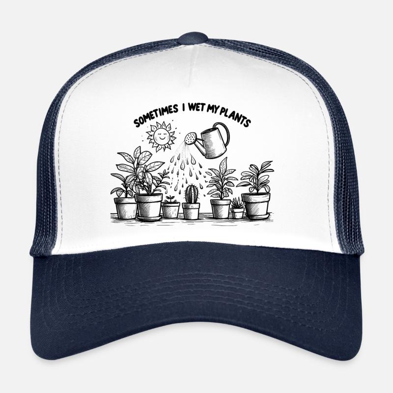 Parfois, je mouille mes plantes Casquette trucker 