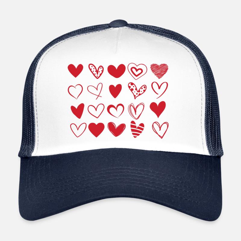 Red Heart - Valentine's Day Gift Trucker Cap