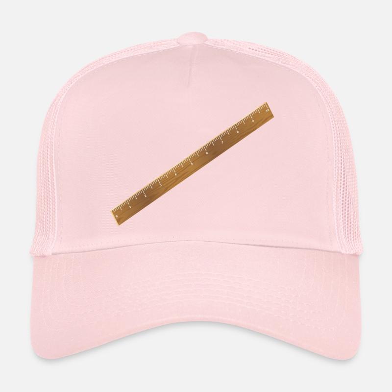 Motif de règle en bois classique - Mesurez avec style Casquette trucker 