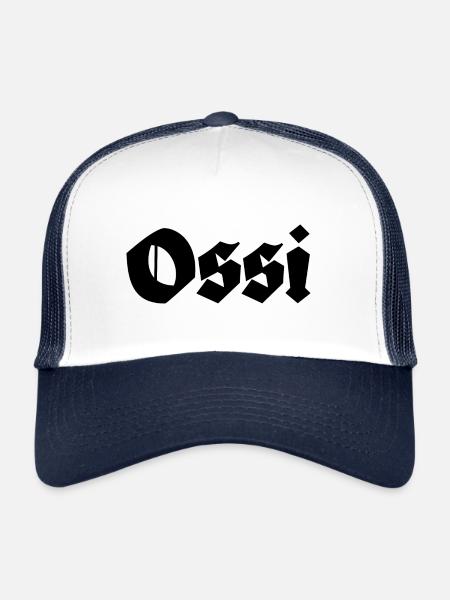 Ossi Ostdeutschland - Trucker Cap - Weiß/Navy