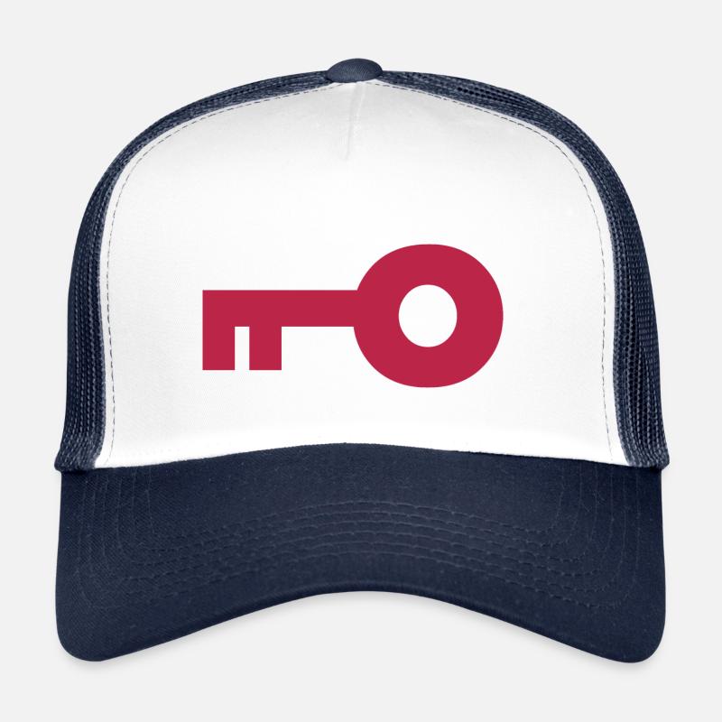 Clé - Casquette trucker  - blanc/marine