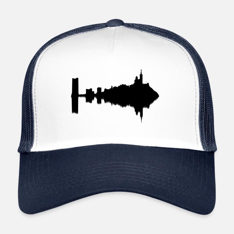 Marseille, lustige Reflexion Trucker Cap