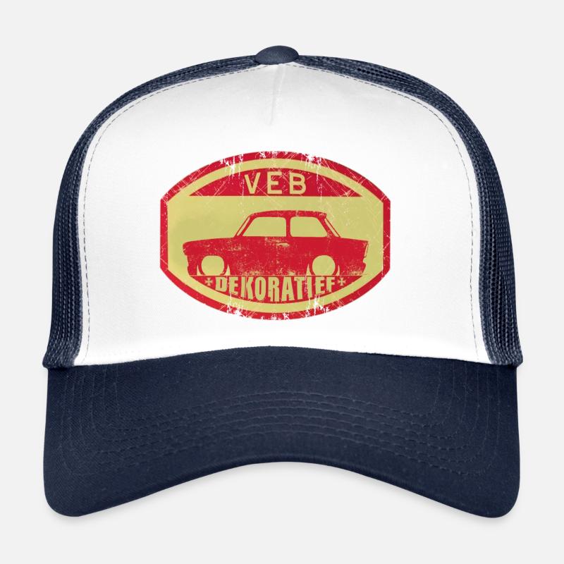 601 - VEB - Dekoratief - Trucker Cap - Weiß/Navy