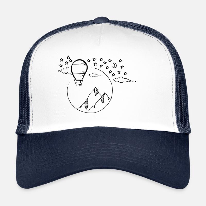 Le voyage - Casquette trucker  - blanc/marine
