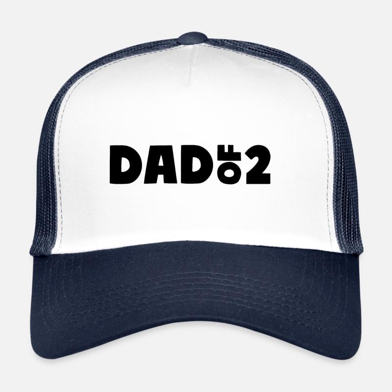 Dad of 2 Trucker Cap