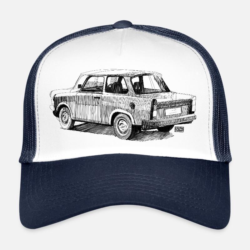 Handgezeichneter Trabant Trucker Cap