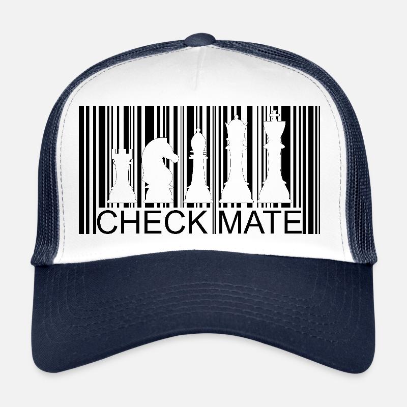 Pièces d’échecs à code-barres Casquette trucker 