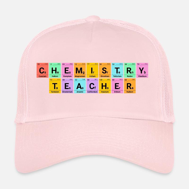 Chemistry teacher Chemical elements Trucker Cap