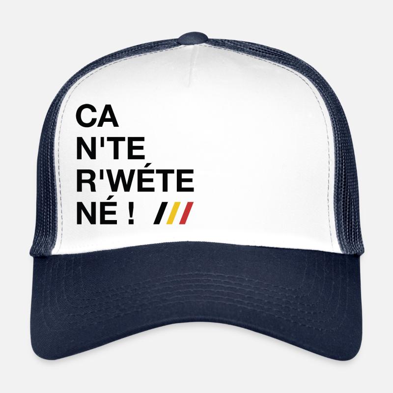 Ca n'te r'wéte né ! Ca ne te regarde pas ! (Dark) Casquette trucker 