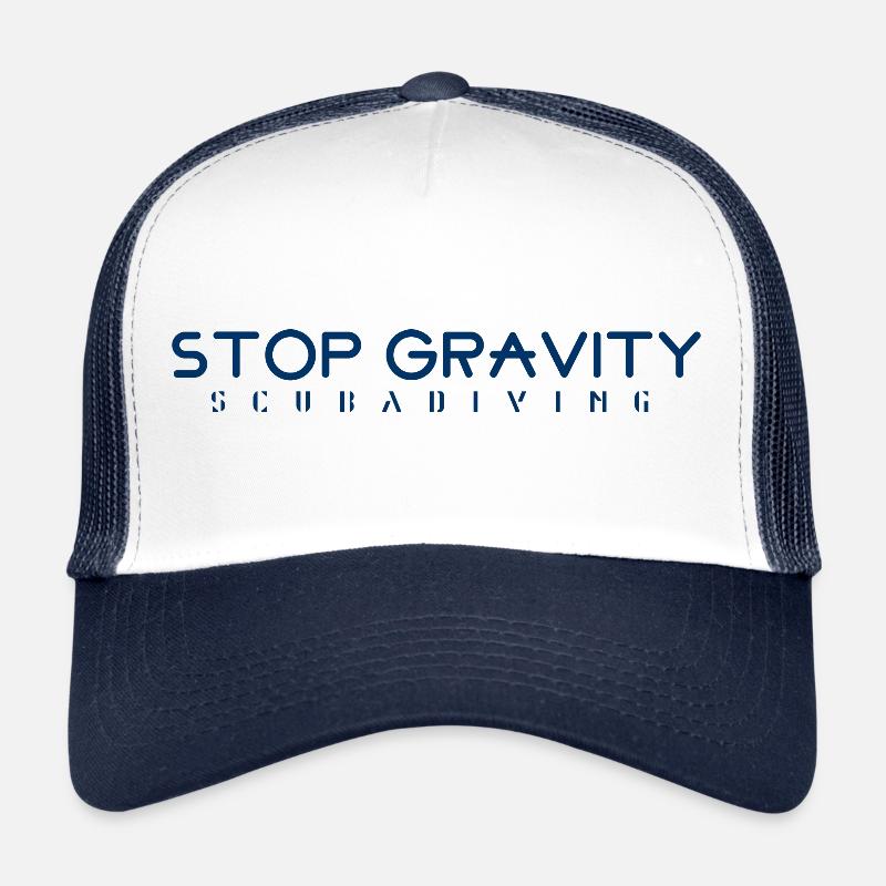 Stoppen Sie die Schwerkraft - Trucker Cap - Weiß/Navy