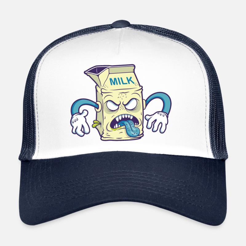 Lait mauvais - Casquette trucker  - blanc/marine