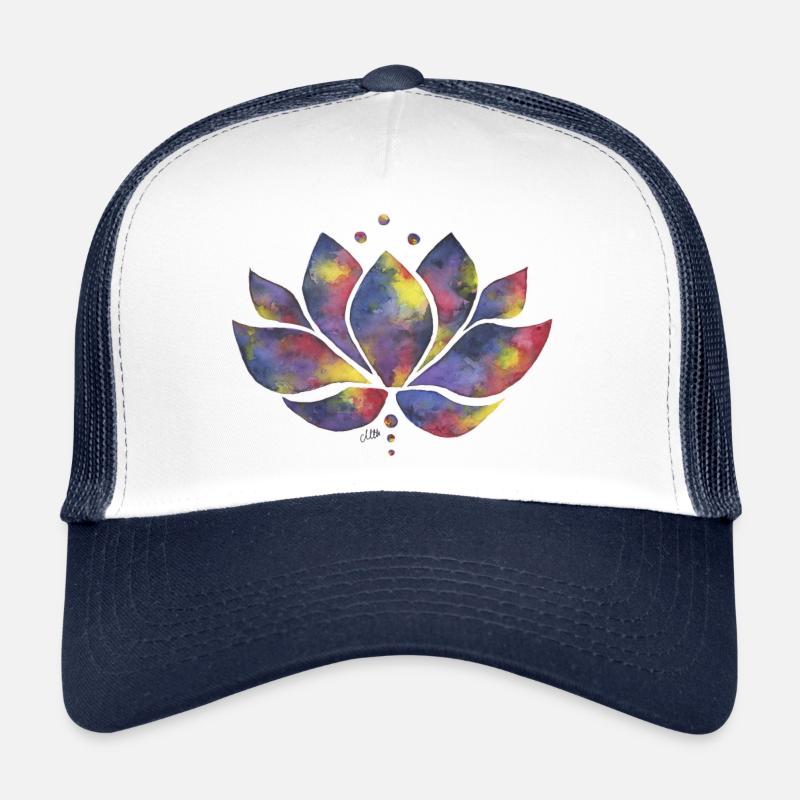 Lotus - Trucker Cap - Weiß/Navy