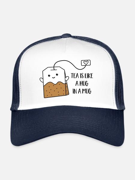 thé - Casquette trucker - blanc/marine