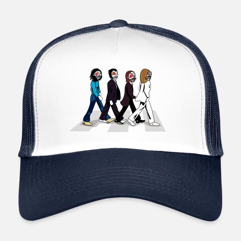 Les Catrines - Casquette trucker  - blanc/marine