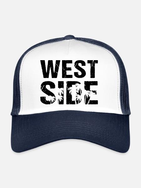 Palmiers Westside - Casquette trucker  - blanc/marine - Devant