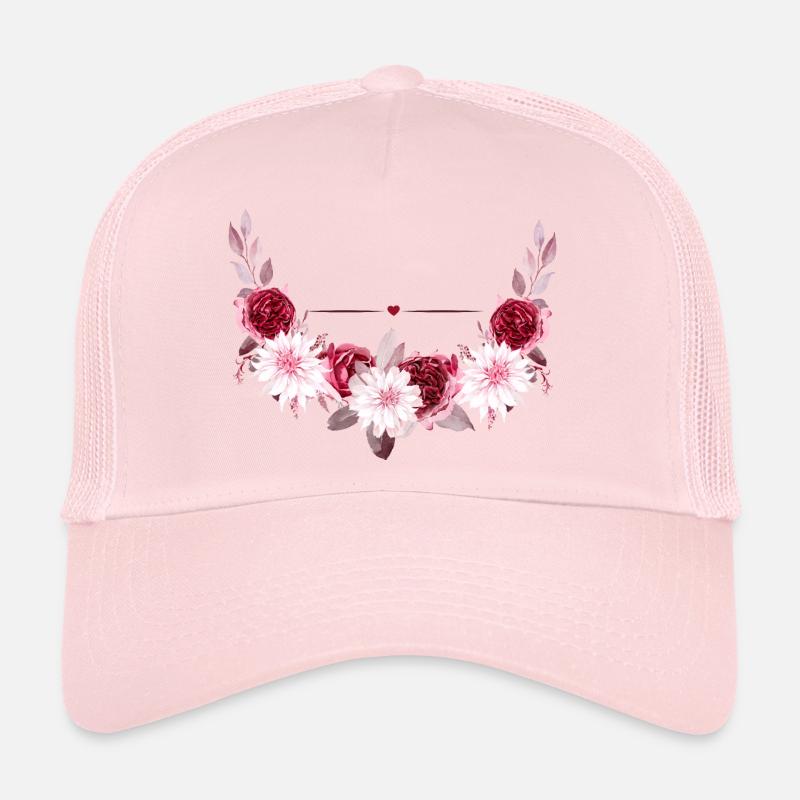 Personalized flower crown Trucker Cap