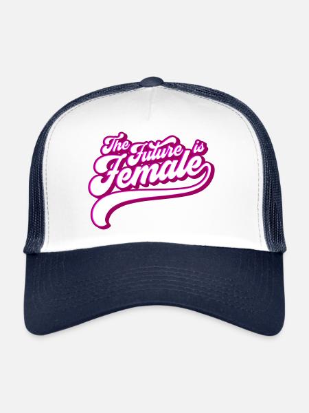 Autonomiser les femmes pour l’avenir | Les couleurs peuvent être modifiées - Casquette trucker  - blanc/marine - Devant