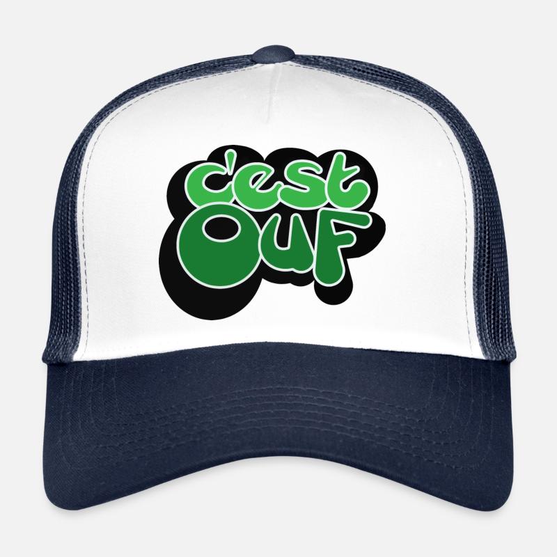 C EST OUF VERT Casquette trucker 