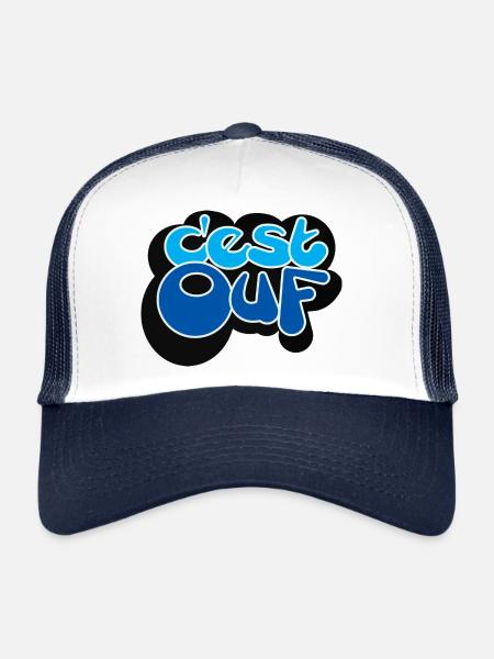 IT'S BLUE PHEW - Trucker Cap - white/navy - Front