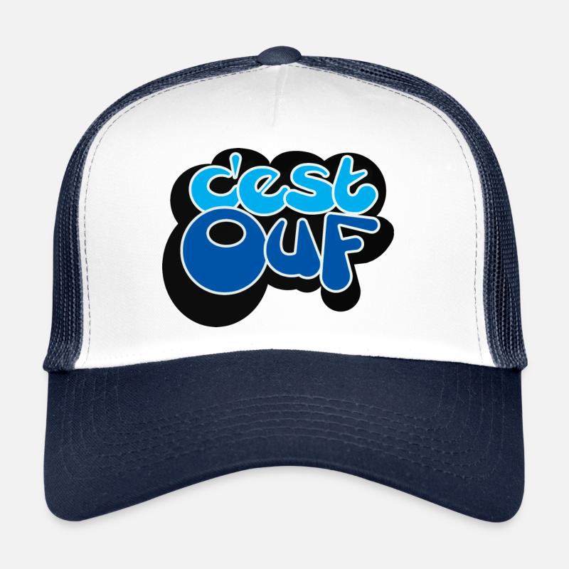 C EST OUF BLEU Casquette trucker 