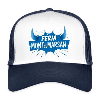 Féria de Mont de Marsan ! fêtes de la Madeleine - Casquette trucker  - blanc/marine - Devant