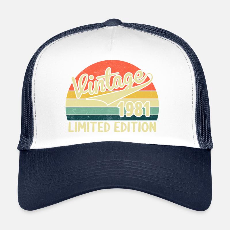 Vintage 1981 édition limitée Casquette trucker 