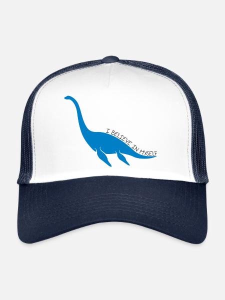 Nessie, I believe! - Trucker Cap - white/navy - Front