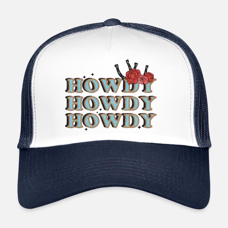 Western Desert Retro 6 - Trucker Cap - white/navy
