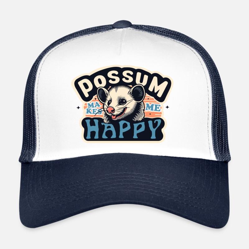 POSSUM MAKES ME HAPPY Trucker Cap