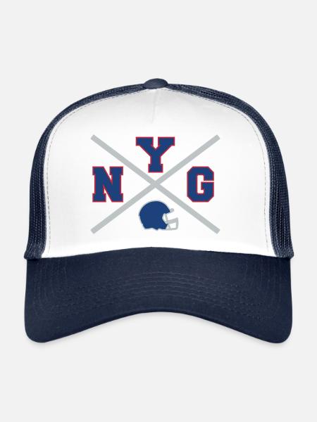 New York G Cross - Trucker Cap - white/navy - Front