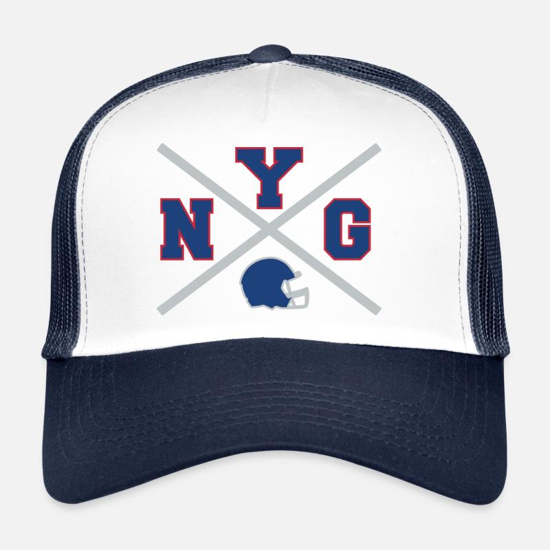 New York G Cross - Trucker Cap - white/navy