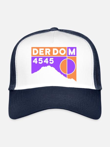 Cathedral, mountain tour, alpine tour, ascent, hiking, souvenirs - Trucker Cap - white/navy - Front