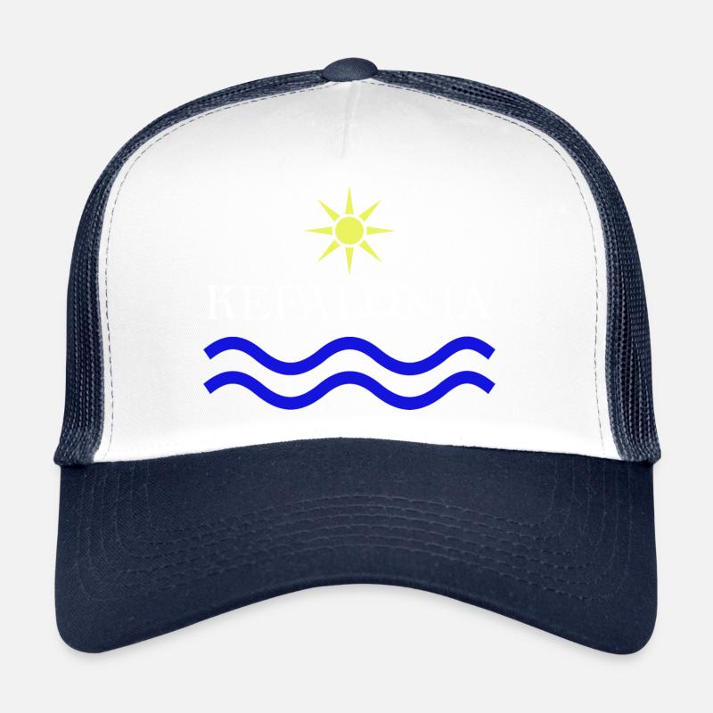 KEFALONIA-Greece Sun Water - Trucker Cap - white/navy