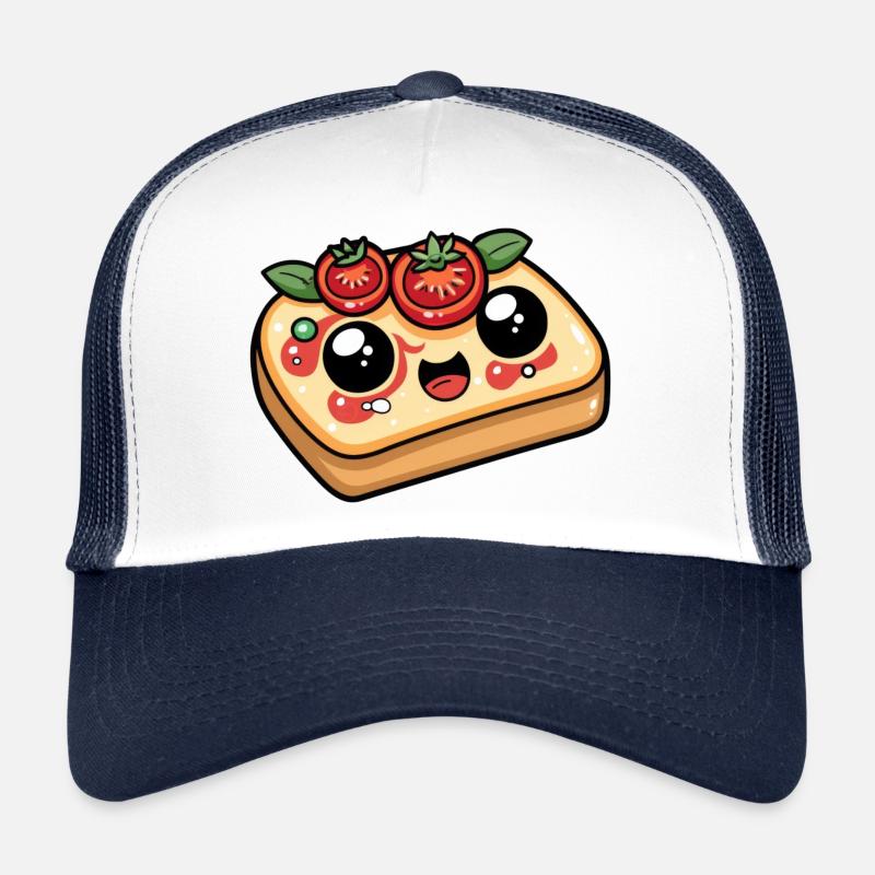 Funny Bread with Tomato Comic Trucker Cap
