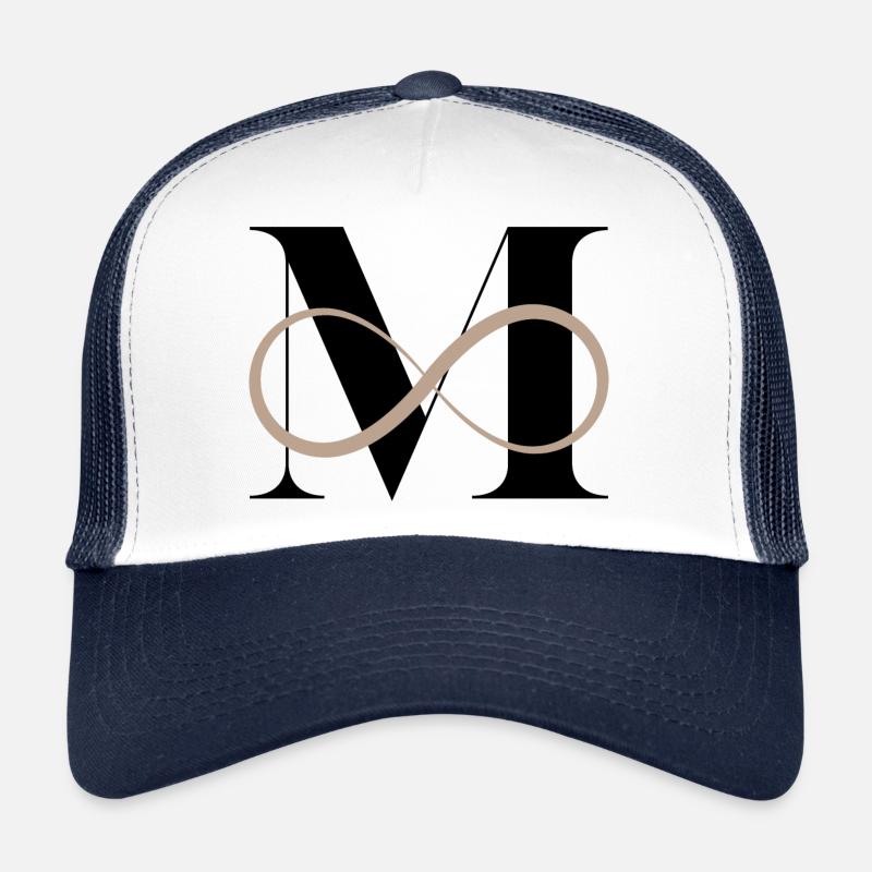 Lettre m infinie Casquette trucker 