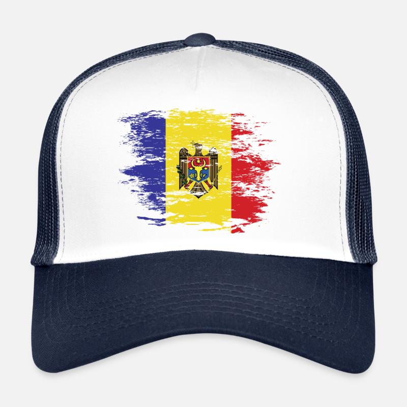 Drapeau de Moldavie utilisé Casquette trucker 