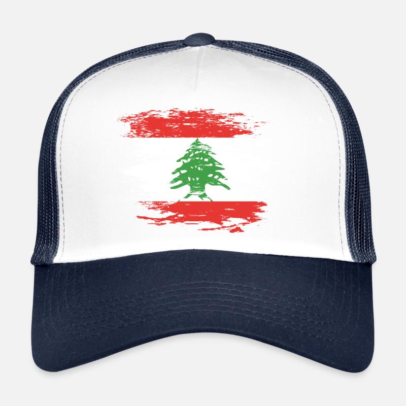 Drapeau du Liban utilisé Casquette trucker 