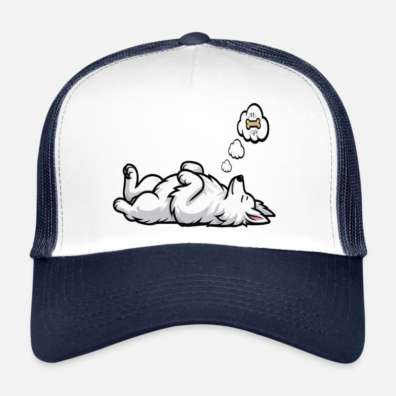 Chiens bergers blancs bergers Casquette trucker 