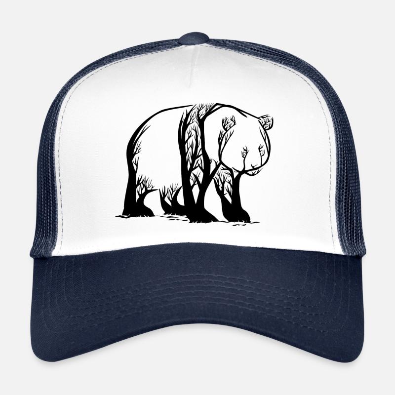 Panda Tree / Bear Asia threatens bamboo gift idea Trucker Cap