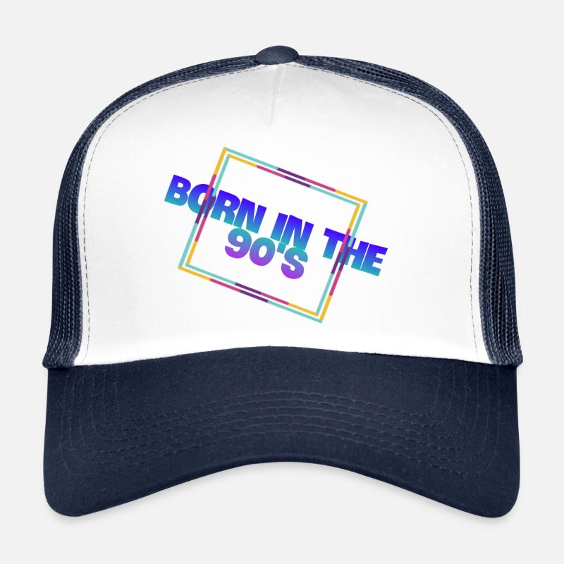 Geboren in den 90er Jahren - Trucker Cap - Weiß/Navy