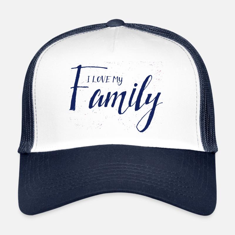 J’aime ma famille Casquette trucker 