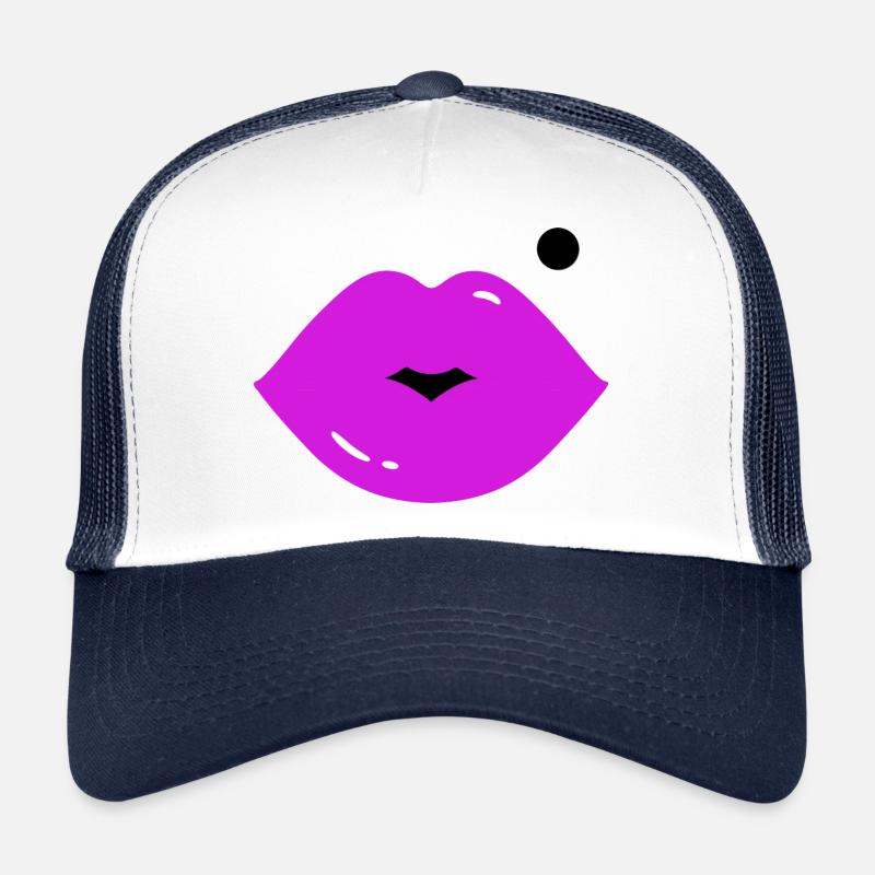 Lippen mit Muttermal Trucker Cap