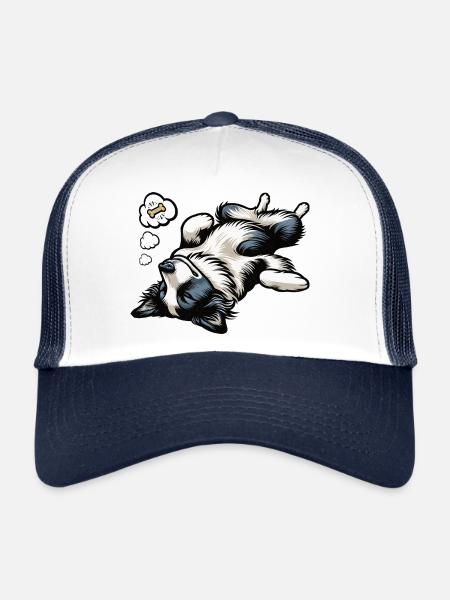 Border Collie Collie Owner Collie Lover - Trucker Cap - white/navy - Front